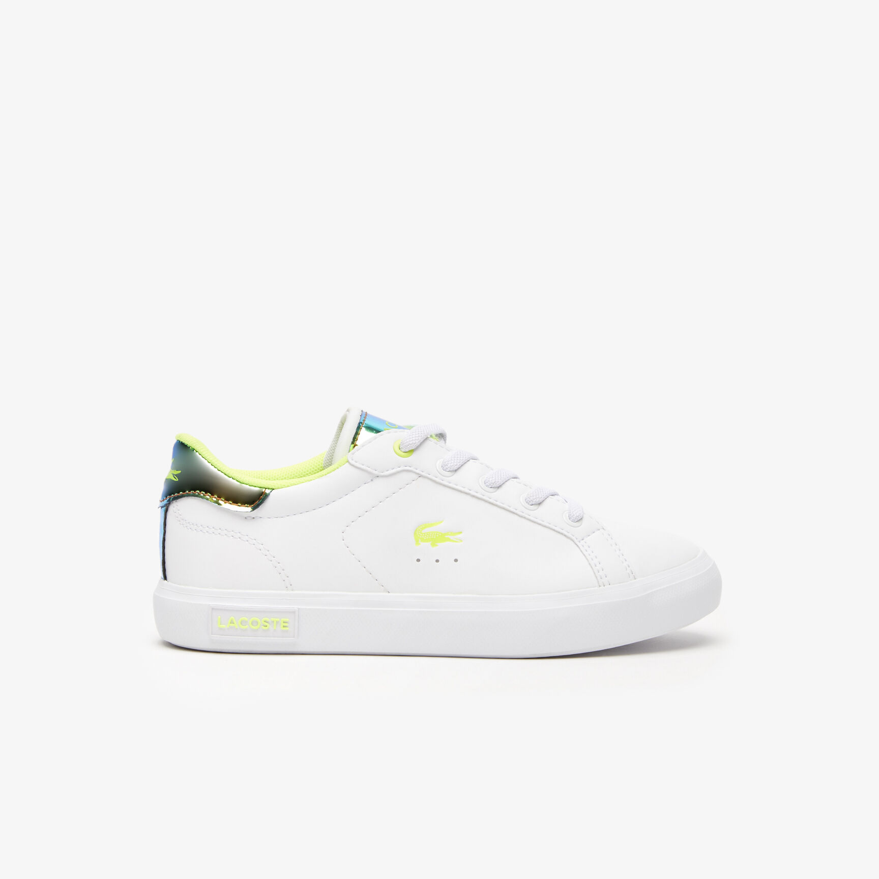 Children's Lacoste Powercourt Synthetic Heel Pop Trainers Children's Lacoste Powercourt Synthetic Heel Pop Trainers
