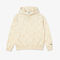 unisex lacoste live loose fit hooded monogram cotton sweatshirt