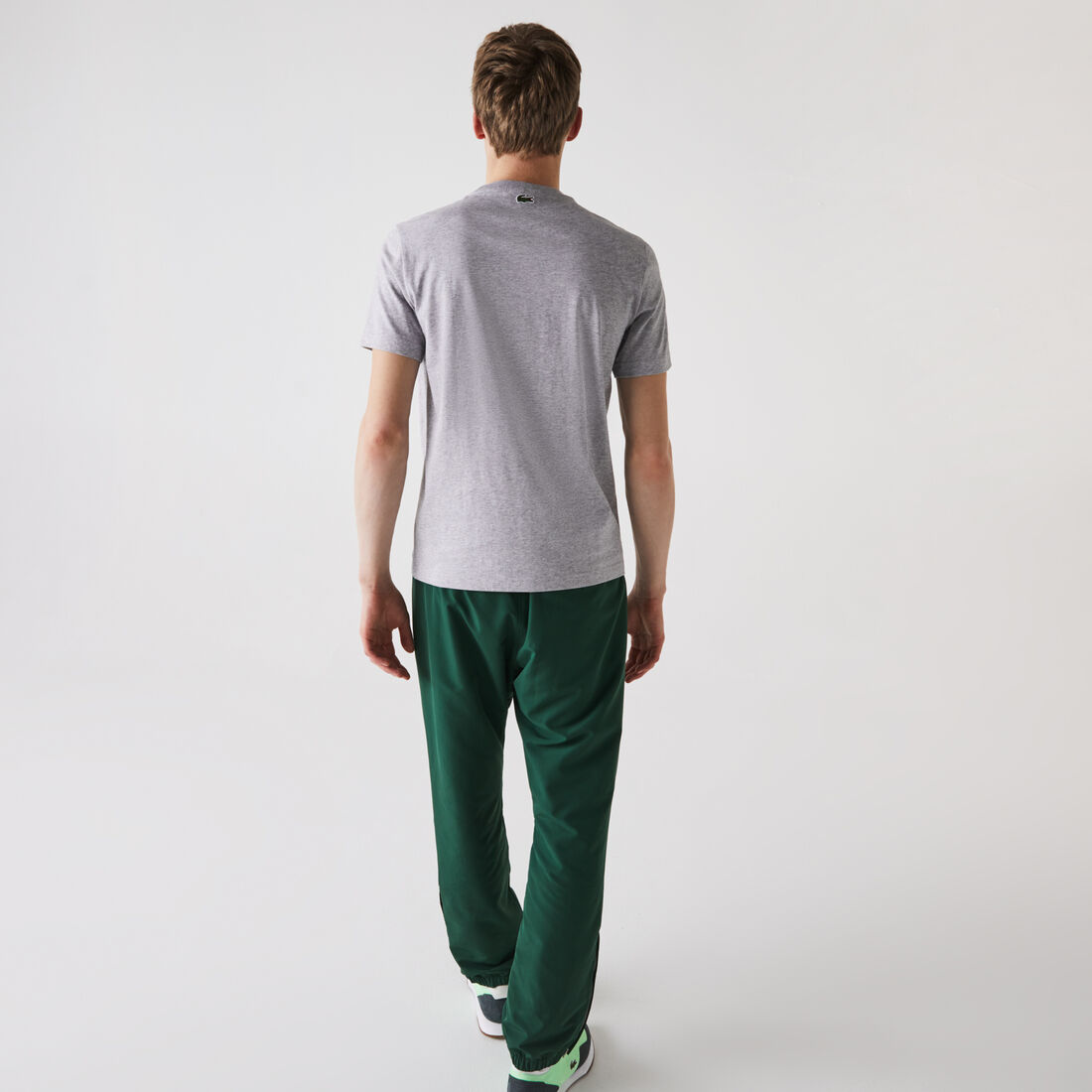 Men’s Crew Neck Crackled Logo Print Cotton T-shirt Men’s Crew Neck Crackled Logo Print Cotton T-shirt