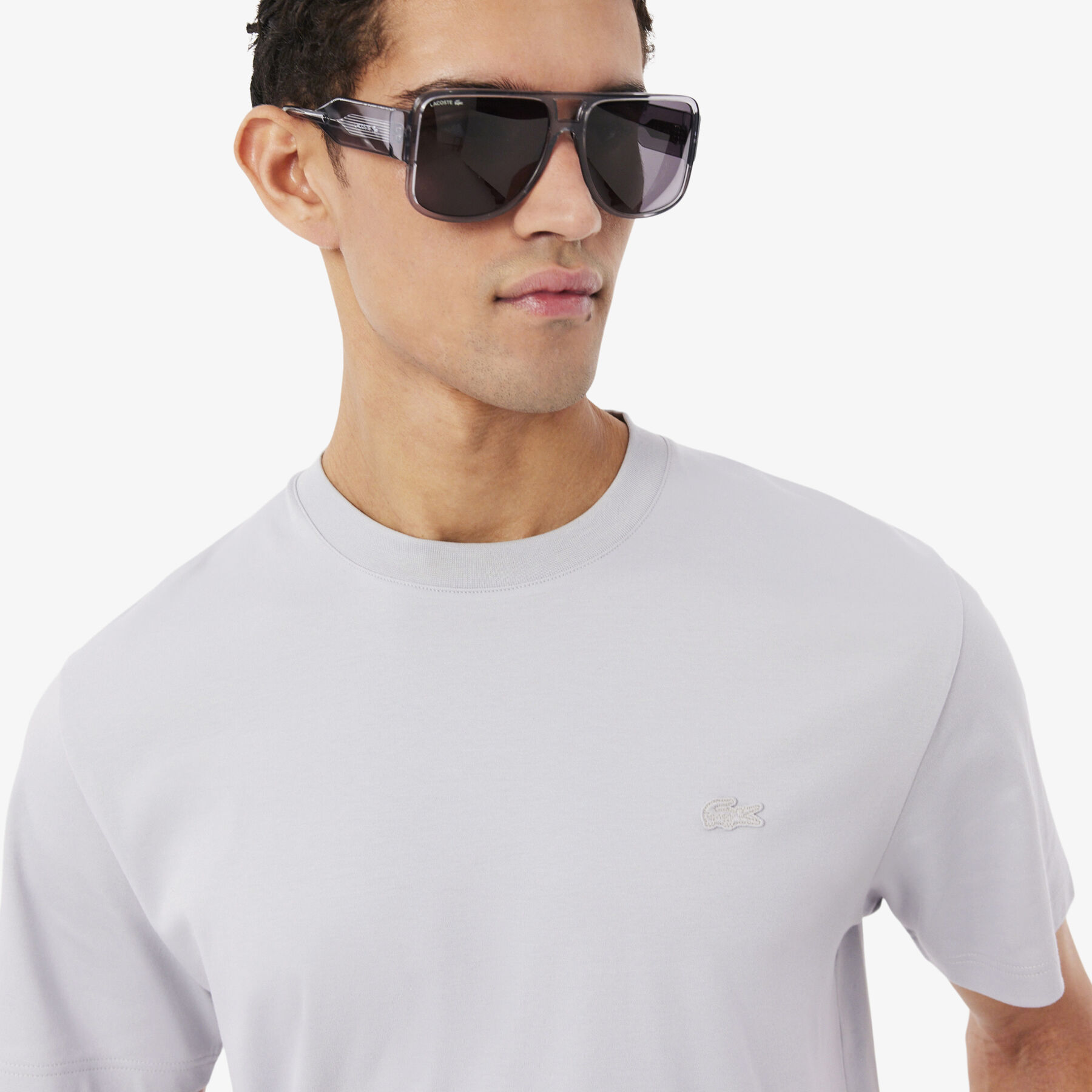 Embroidered Signature T-shirt lacoste embroidered signature t shirt