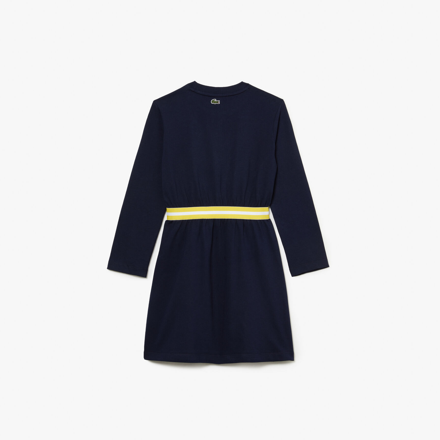 فستان لاكوست قطن جيرسيه بخصر بلون مغاير للبنات فستان لاكوست قطن جيرسيه بخصر بلون مغاير للبنات