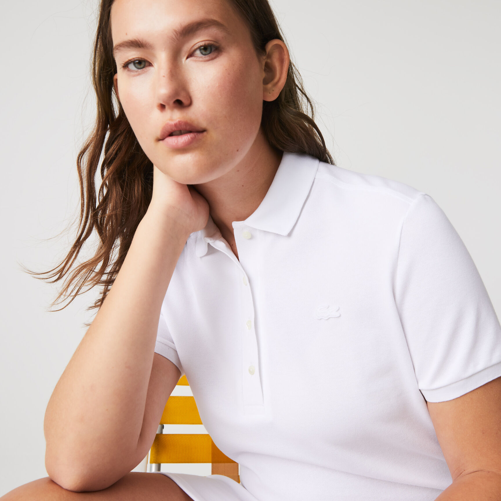 Slim Fit Stretch Petit Pique Polo Dress