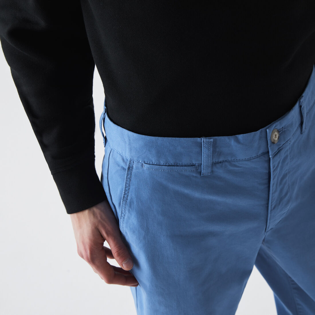 بنطال التشينو من الجبردين المرن بقصة ضيقة للرجال بنطال التشينو من الجبردين المرن بقصة ضيقة للرجال