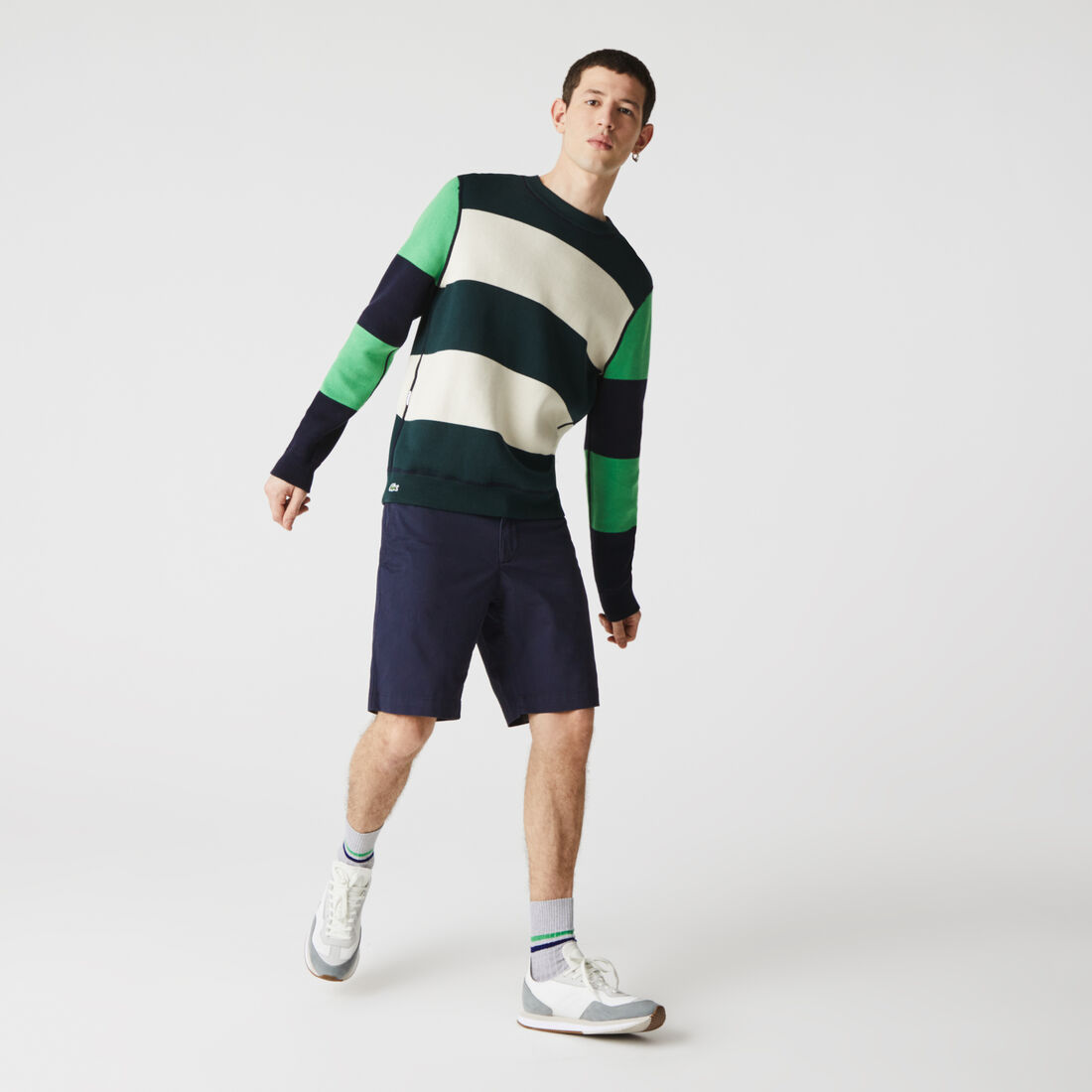 Men's Slim Fit Stretch Gabardine Bermuda Shorts Men's Slim Fit Stretch Gabardine Bermuda Shorts