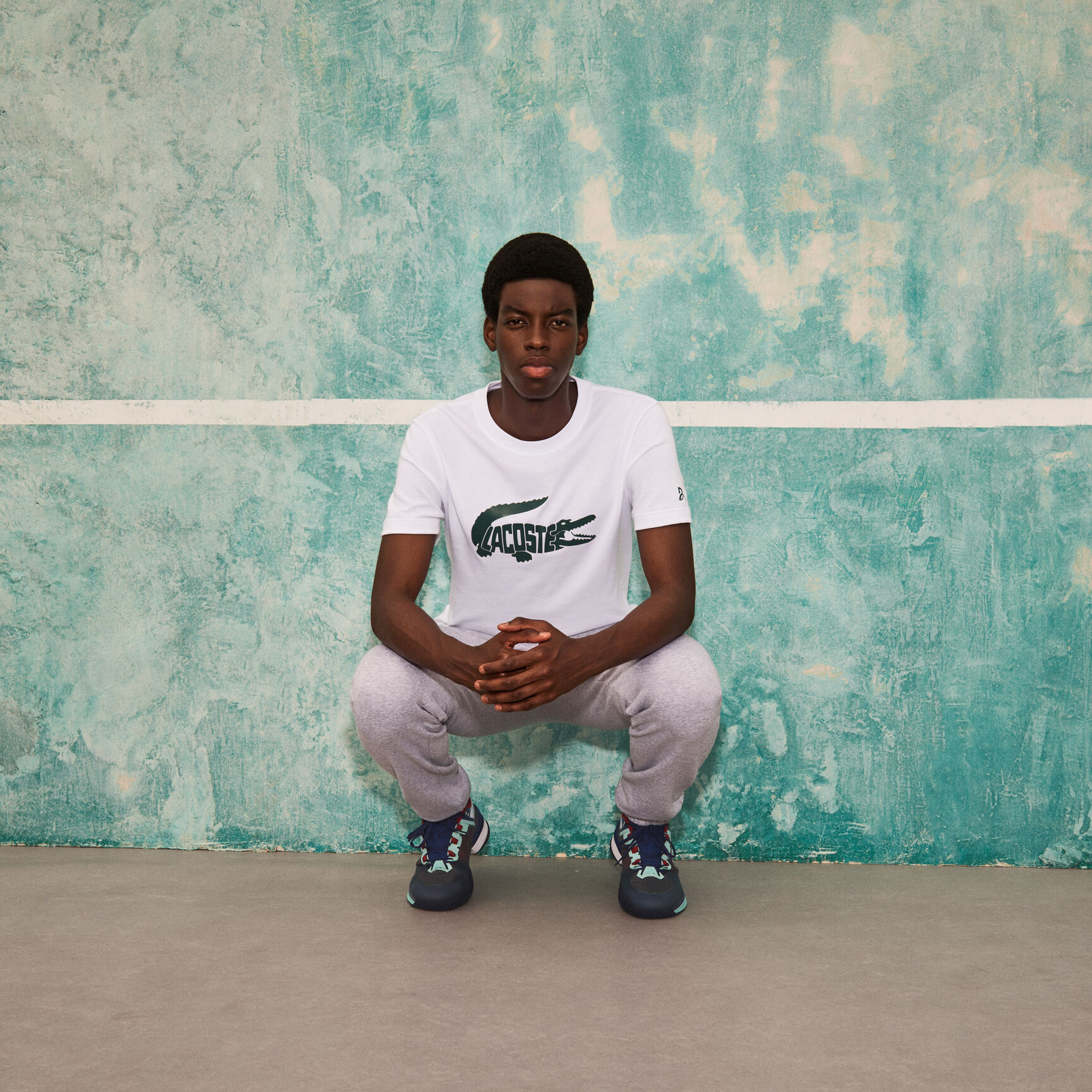 Men’s Lacoste SPORT x Novak Djokovic Print Crocodile T-shirt Men’s Lacoste SPORT x Novak Djokovic Print Crocodile T-shirt