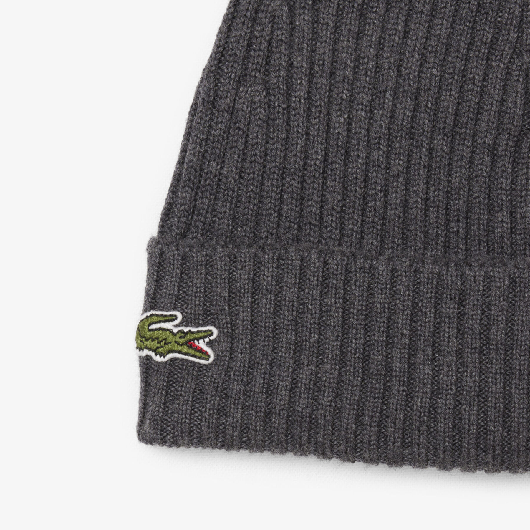 Rib Knit Brushed Wool Beanie lacoste rib knit brushed wool beanie