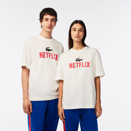 Unisex Lacoste X Netflix Loose Fit Organic Cotton T-shirt