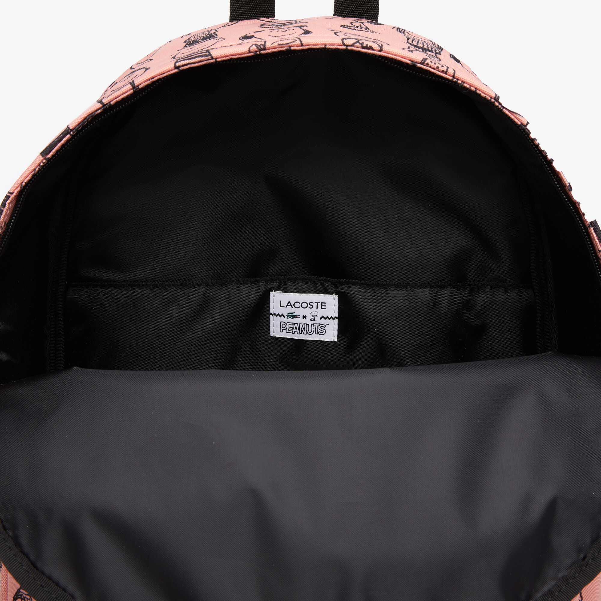 Men's Lacoste x Peanuts Print Canvas Backpack, White | LACOSTE KSA