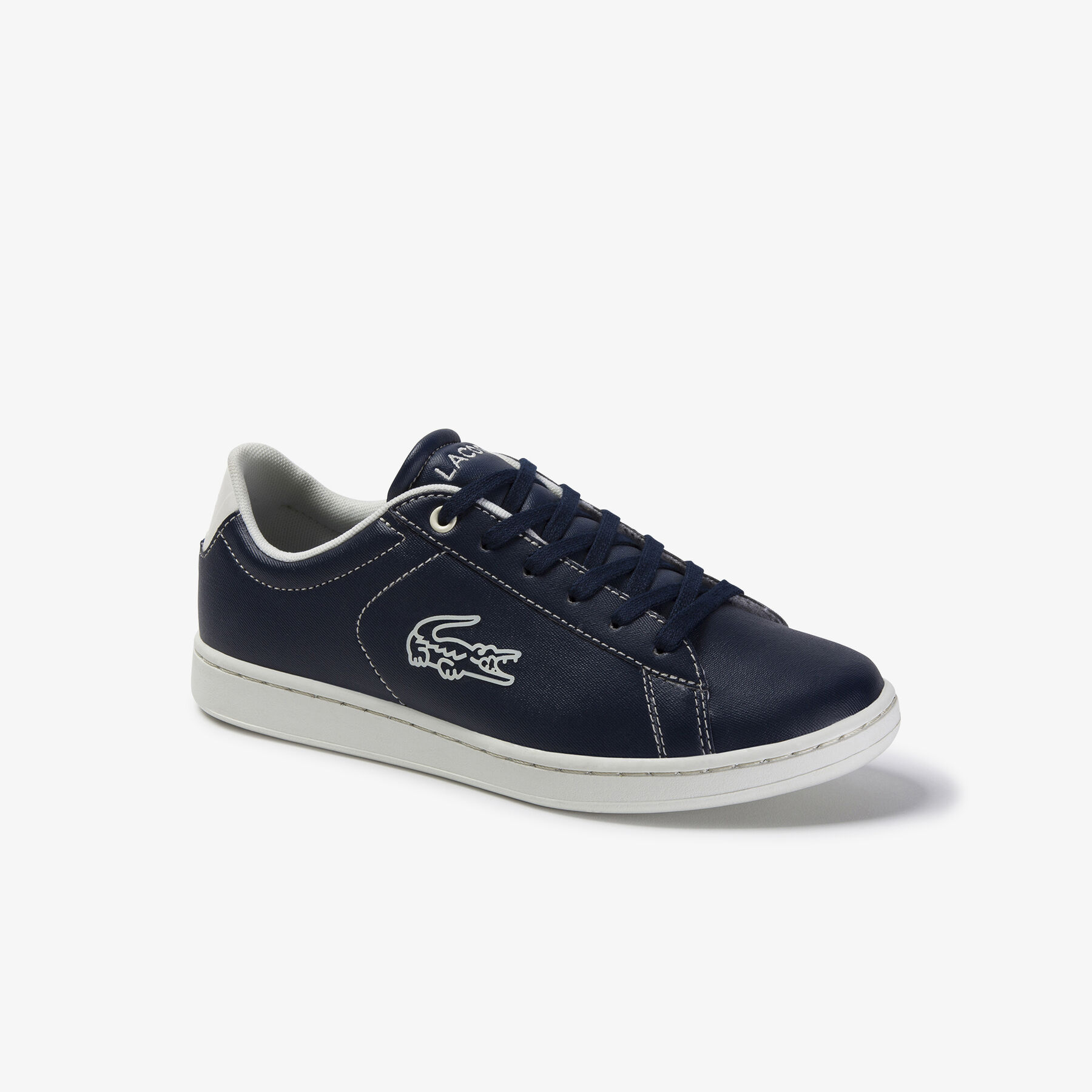 Juniors' Carnaby Evo Contrast-colour Lace-up Synthetic Sneakers lacoste juniors carnaby evo contrast colour lace up synthetic sneakers
