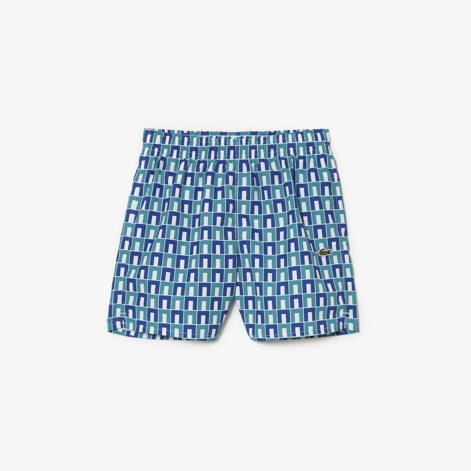 Monogram Print Swim Trunks Monogram Print Swim Trunks