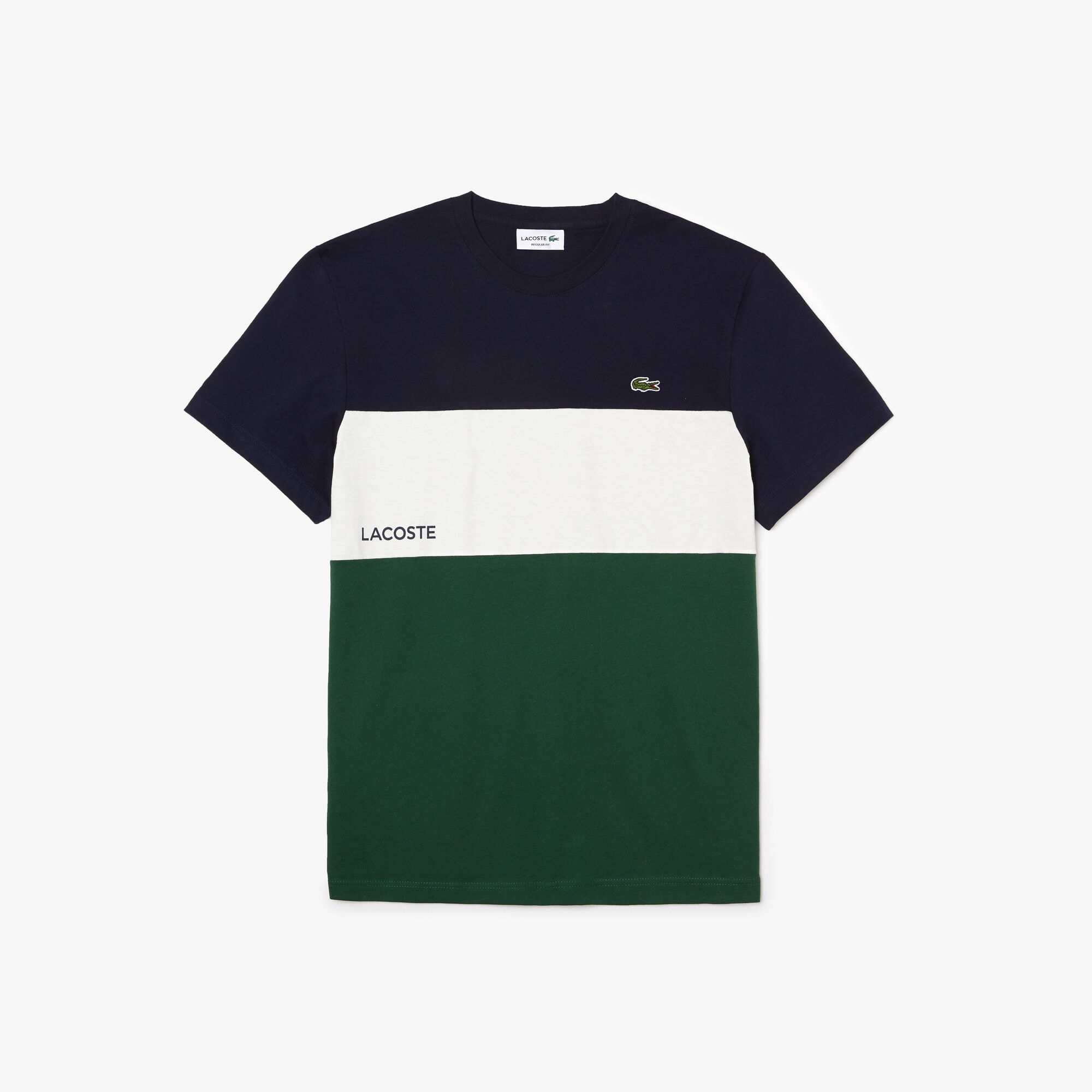 Buy Men s Lacoste Branded Color Block T Shirt Lacoste SA