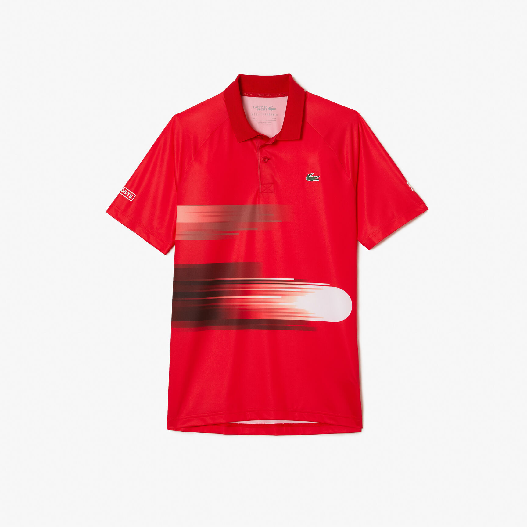 Men's Lacoste SPORT x Novak Djokovic Print Stretch Polo Shirt