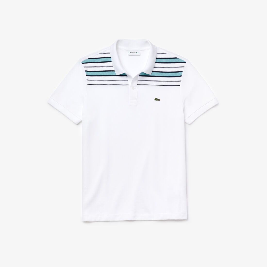Men's Lacoste Striped Pane Polo Shirt Men's Lacoste Striped Pane Polo Shirt