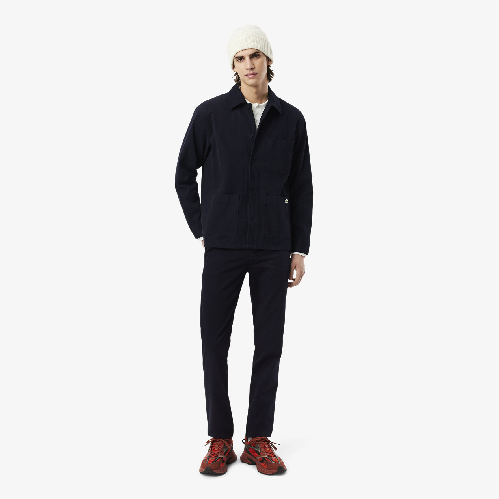 بنطال تشينو قطني مطاطي بقصّة ضيقة