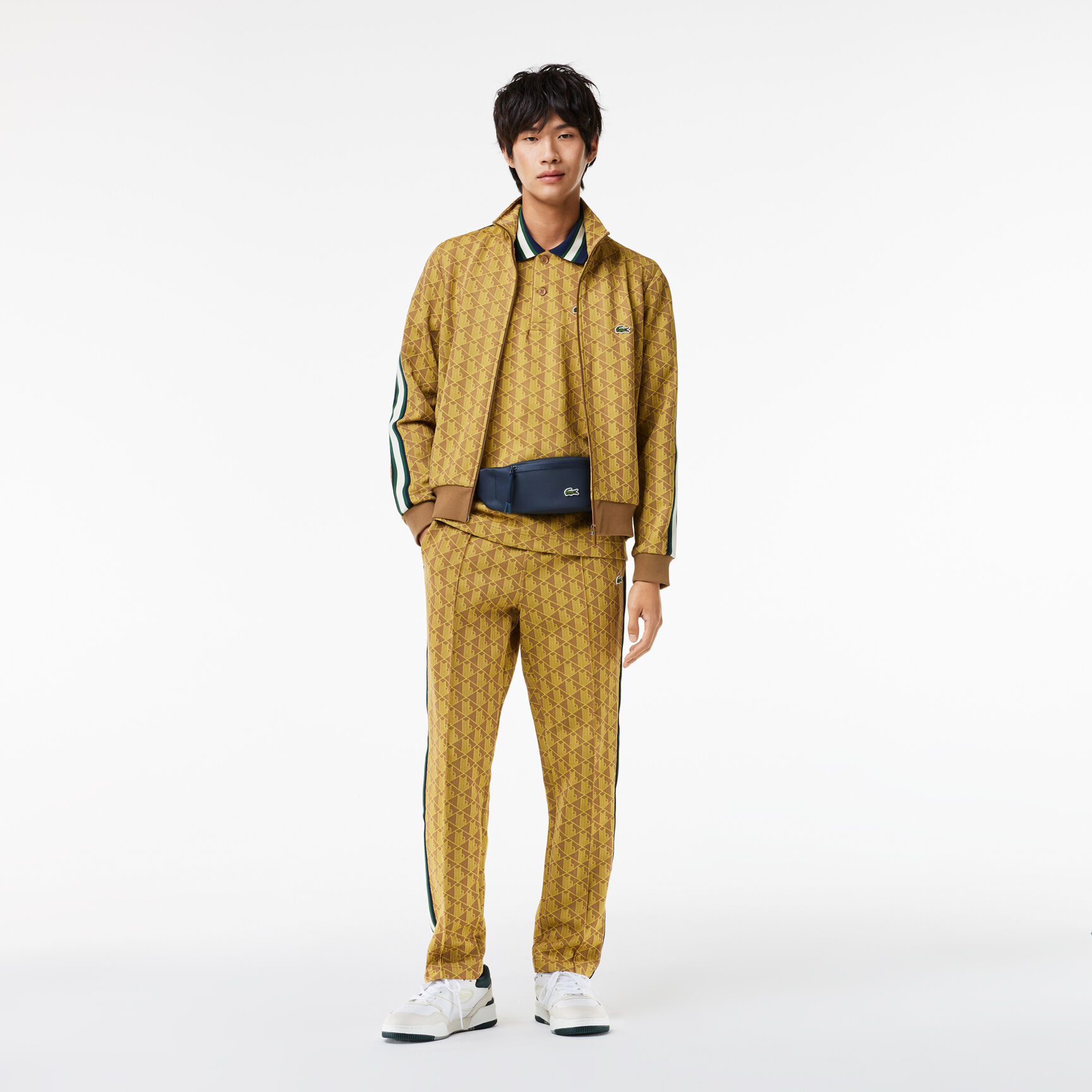 Classic Fit Monogram Jacquard Polo Shirt Classic Fit Monogram Jacquard Polo Shirt