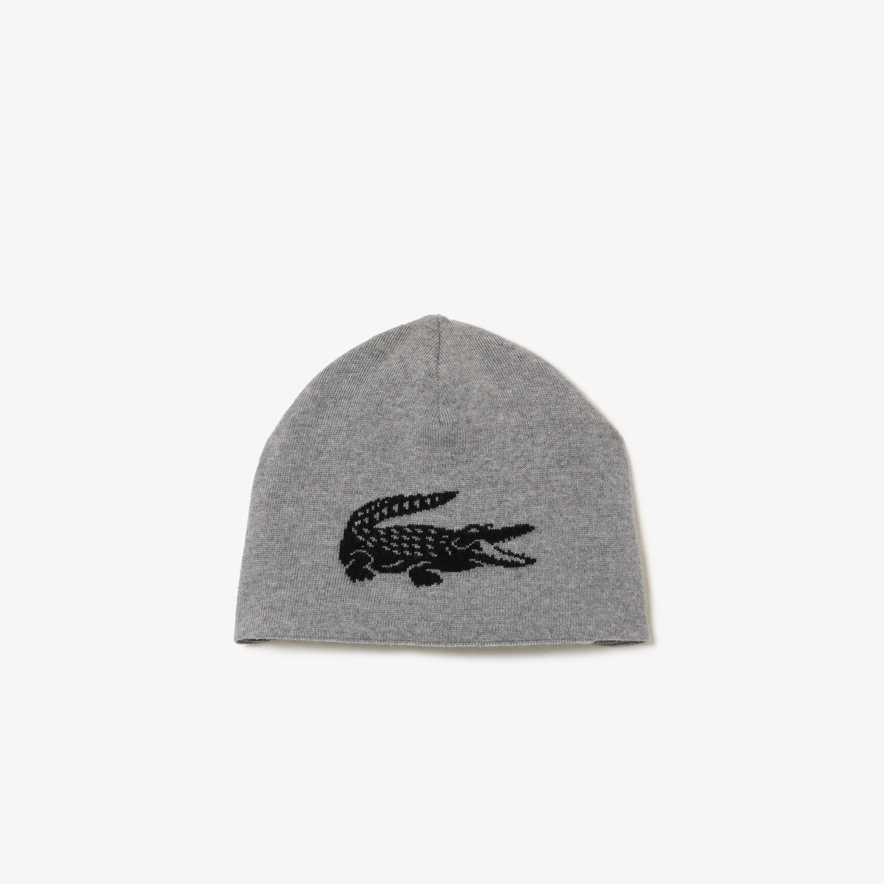 Unisex Lacoste Contrast Crocodile Reversible Beanie Unisex Lacoste Contrast Crocodile Reversible Beanie