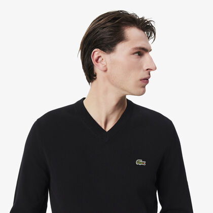 Monochrome Cotton V-neck Sweater Monochrome Cotton V-neck Sweater