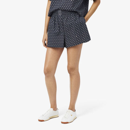 Printed Oversized Bermuda Shorts