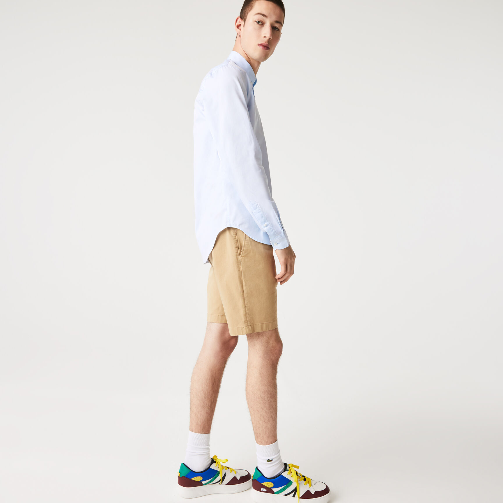 قميص قطن فاخر بقصة ضيقة للرجال قميص قطن فاخر بقصة ضيقة للرجال