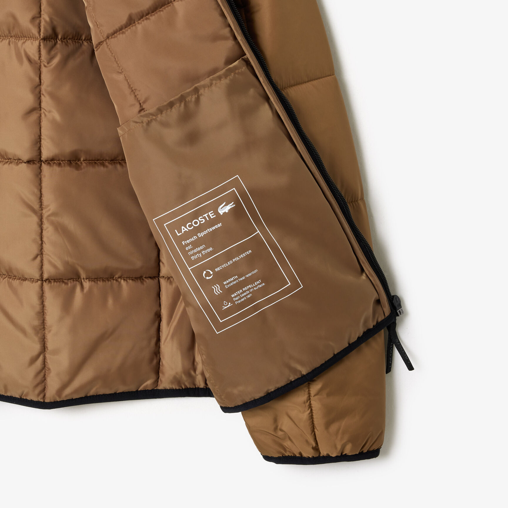 جاكيت قصير مقاوم للماء بغطاء رأس قابل للإزالة جاكيت قصير مقاوم للماء بغطاء رأس قابل للإزالة