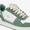 Women's Lacoste T-Clip Leather Colour Contrast Trainers women s lacoste t clip leather colour contrast trainers