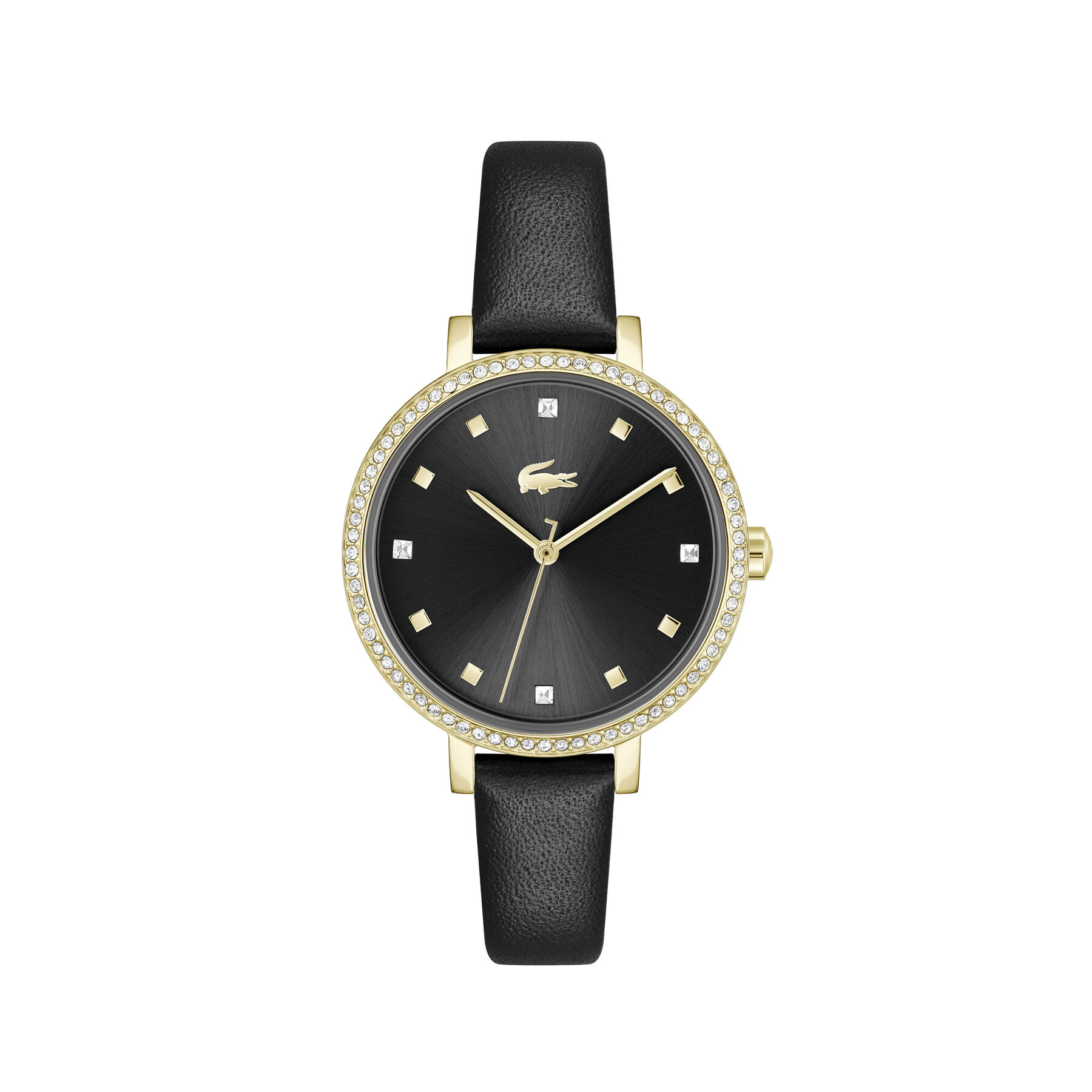 Black Leather Strap Women's Watch lacoste black leather strap women s watch