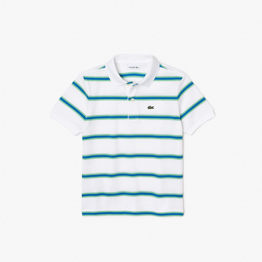 Boys’ Lacoste Striped Piqué Polo Shirt