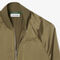 lacoste oversized embroidered signature satin bomber jacket