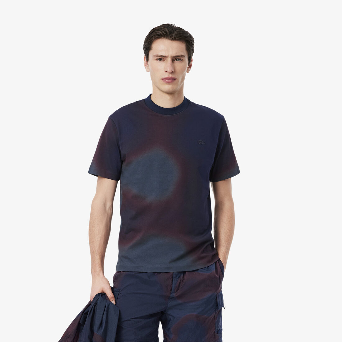 تي شيرت جيرسي بطبعة أومبري