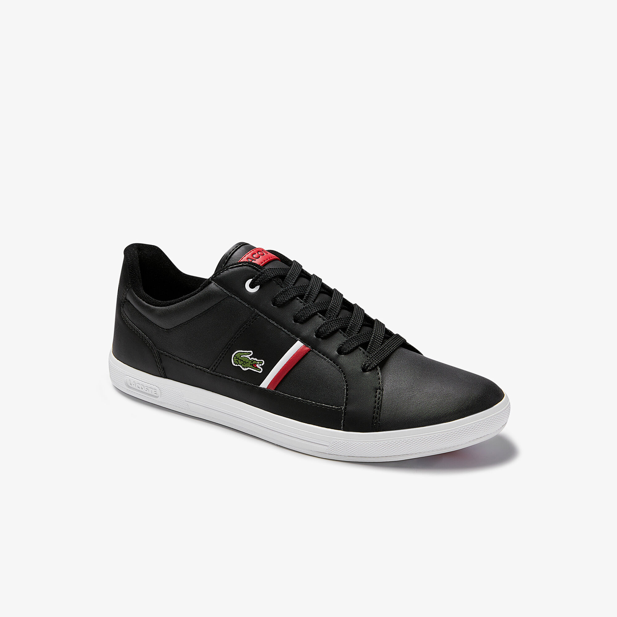 Lacoste europa leather sneaker clearance