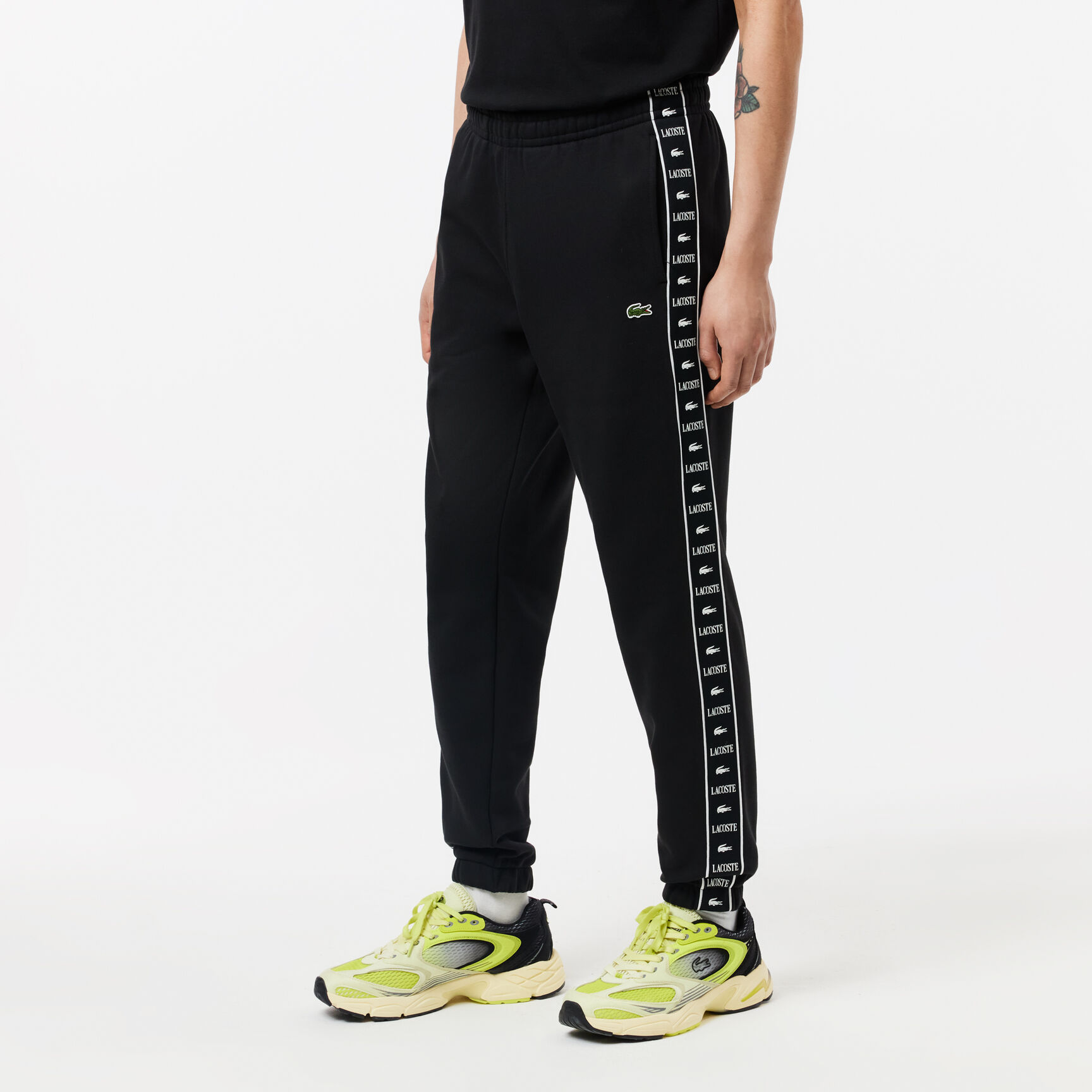 بنطال رياضي بشريط بشعار الماركة