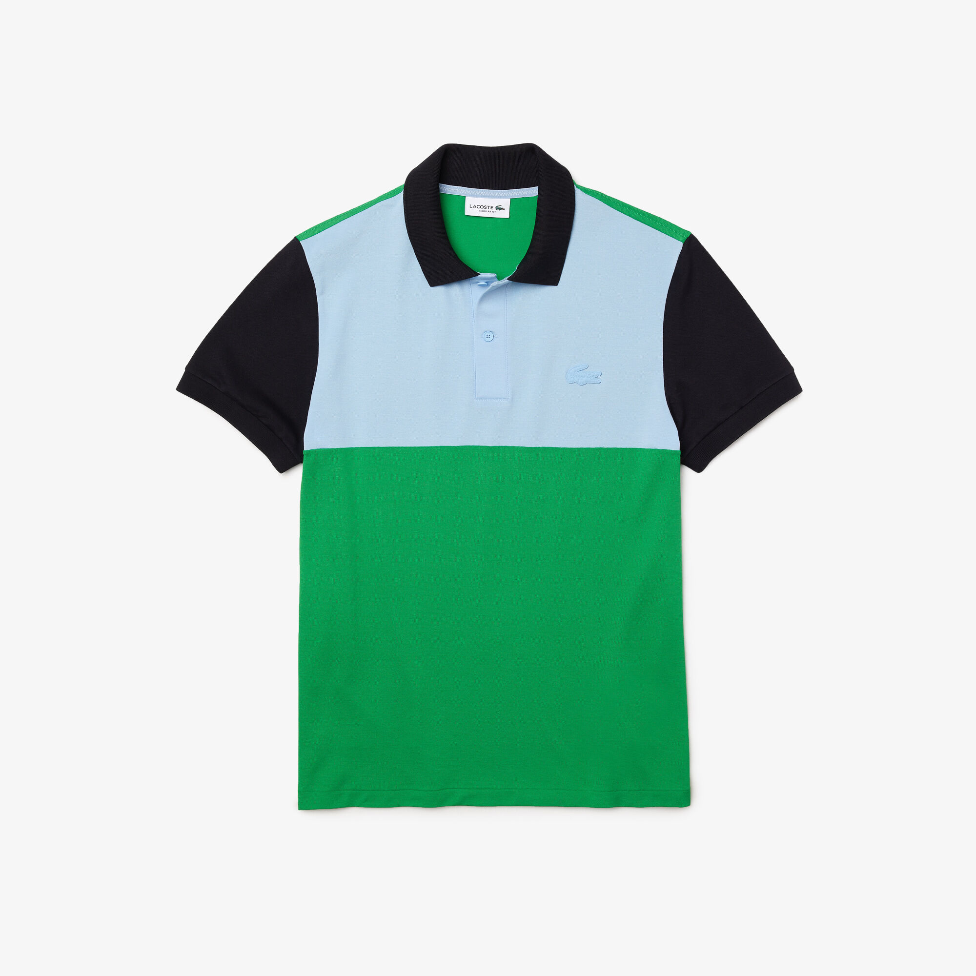 Buy Men s Lacoste Regular Fit Light Breathable Colorblock Pique Polo Lacoste SA