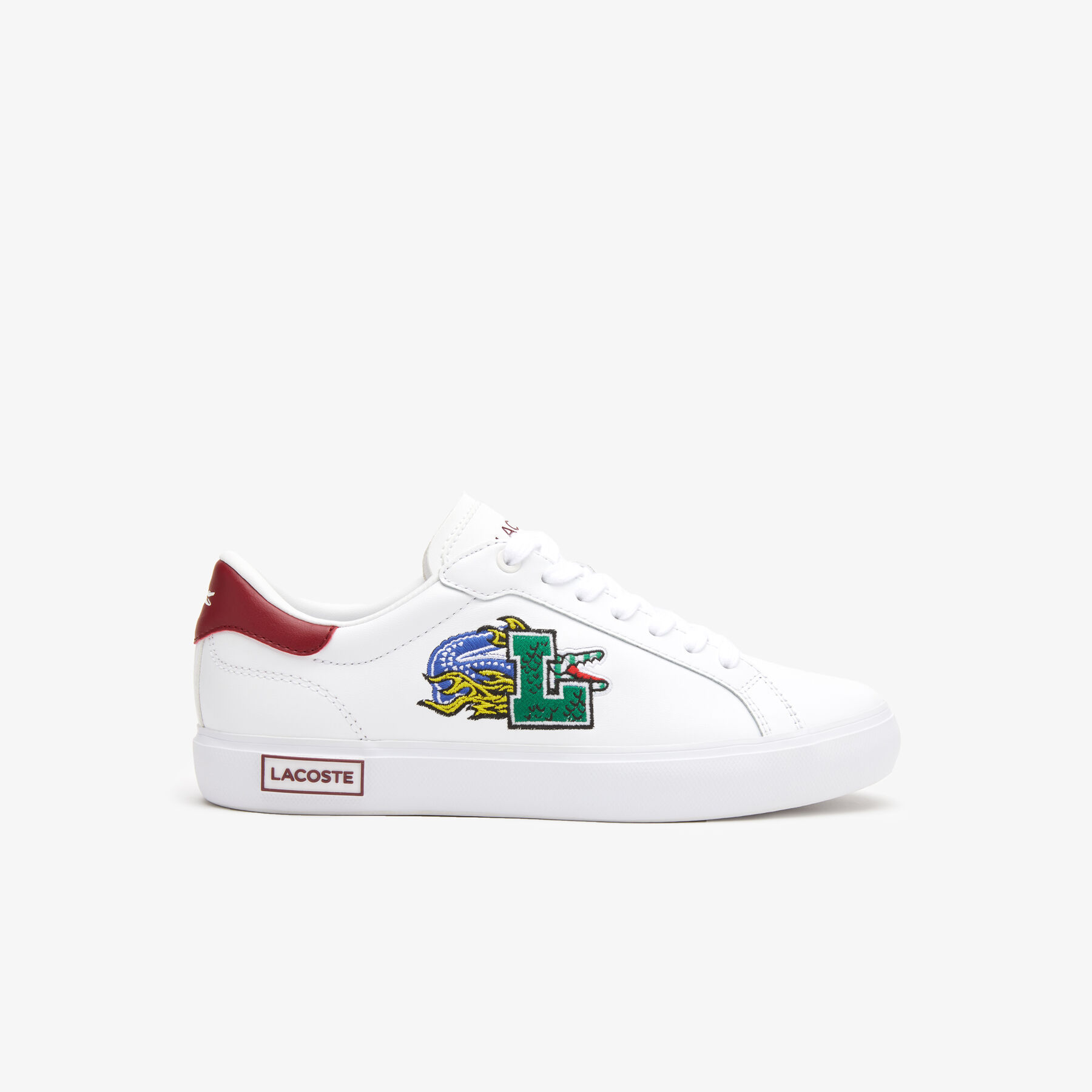 women s lacoste powercourt leather sneakers
