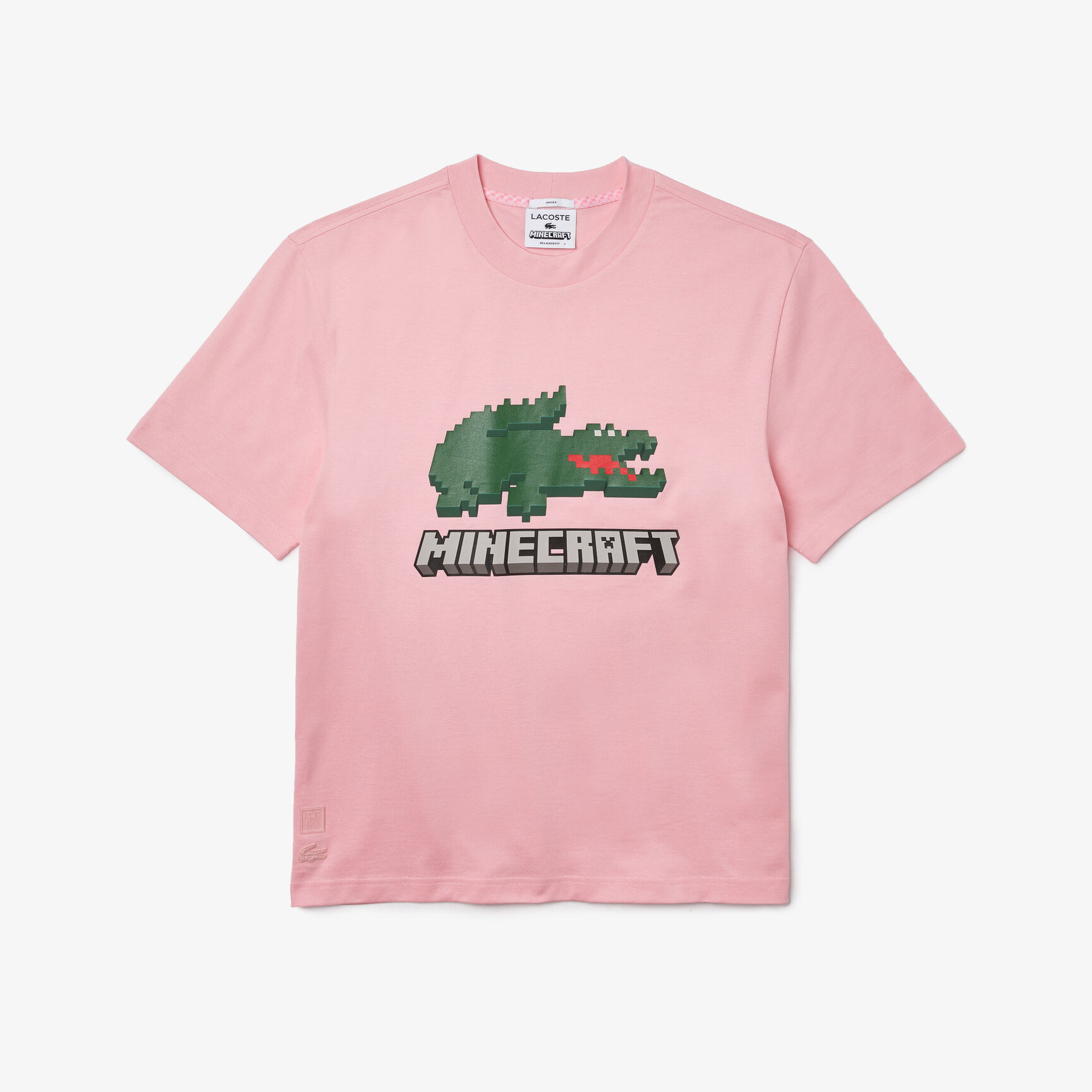 Unisex Lacoste x Minecraft Print Organic Cotton T-Shirt Unisex Lacoste x Minecraft Print Organic Cotton T-Shirt