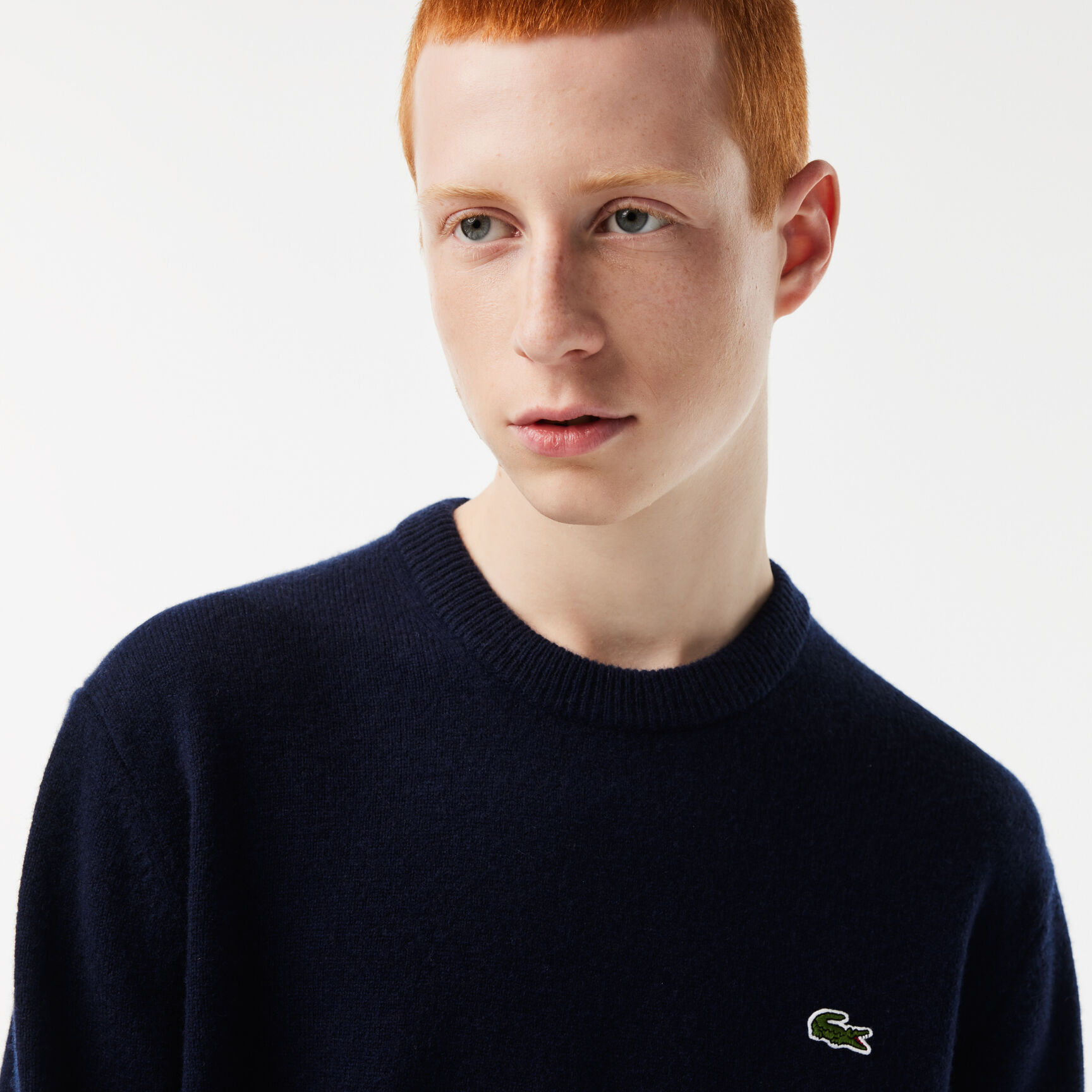 سترة بفتحة رقبة مستديرة صوف للرجال سترة بفتحة رقبة مستديرة صوف للرجال