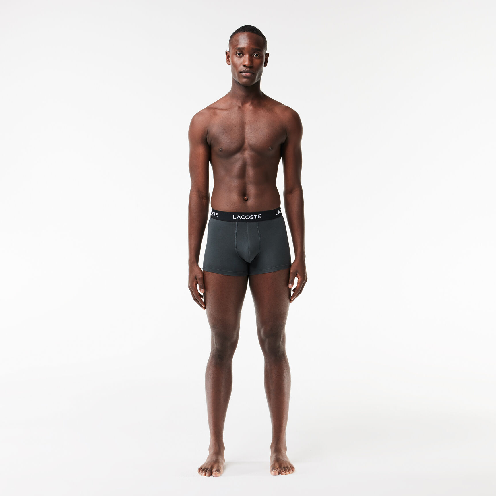 طقم بوكسر لاكوست قطن مطاطي للرجال، 5 قطع طقم بوكسر لاكوست قطن مطاطي للرجال، 5 قطع