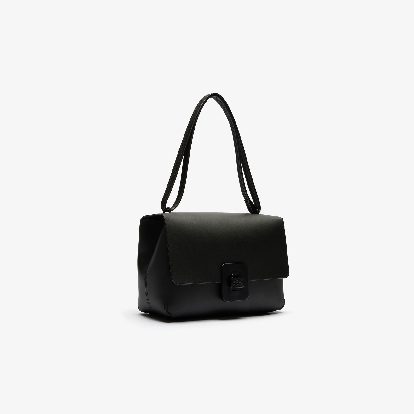 حقيبة كتف جلد كبيرة مع إبزيم التمساح مجموعة Croco Turn للنساء