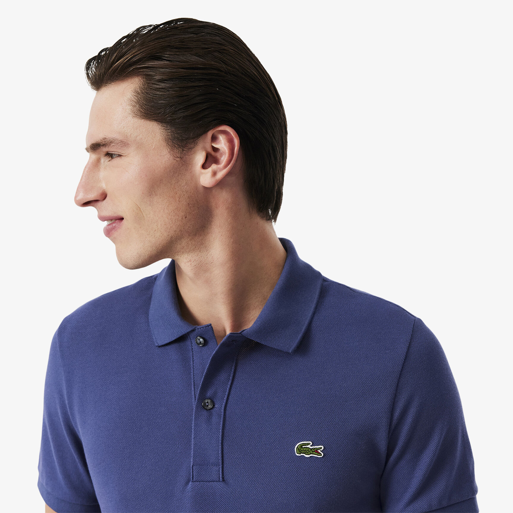 قميص بولو بيكيه بقصة ضيقة L.12.12 قميص بولو بيكيه بقصة ضيقة L.12.12