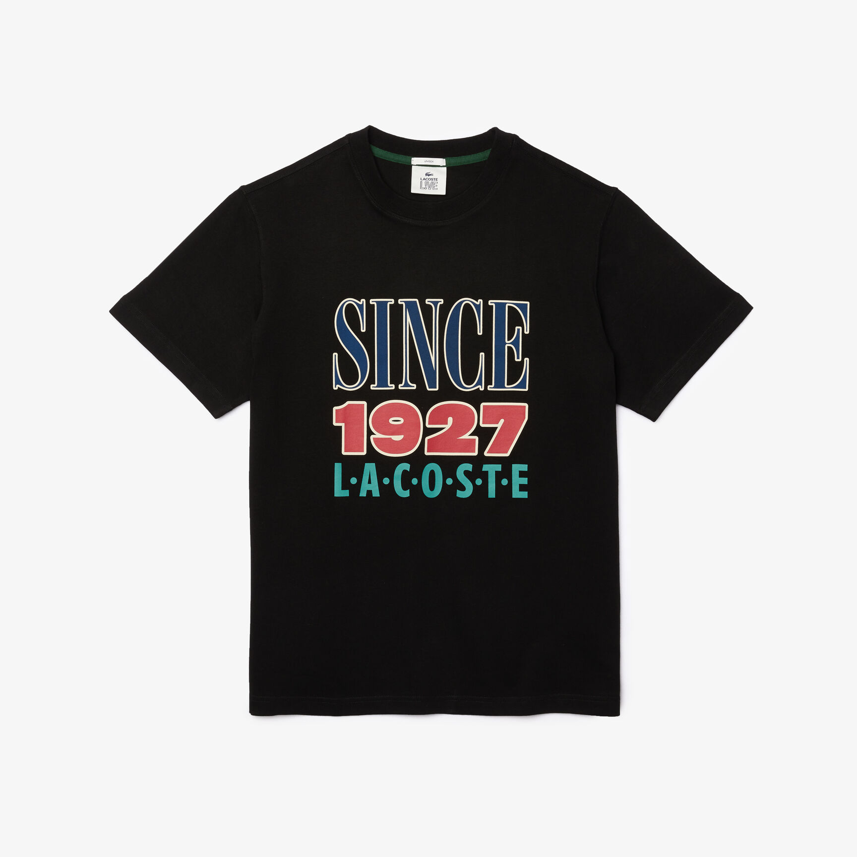 تي شيرت قطني للجنسين مع طباعة مجموعة Lacoste LIVE تي شيرت قطني للجنسين مع طباعة مجموعة Lacoste LIVE