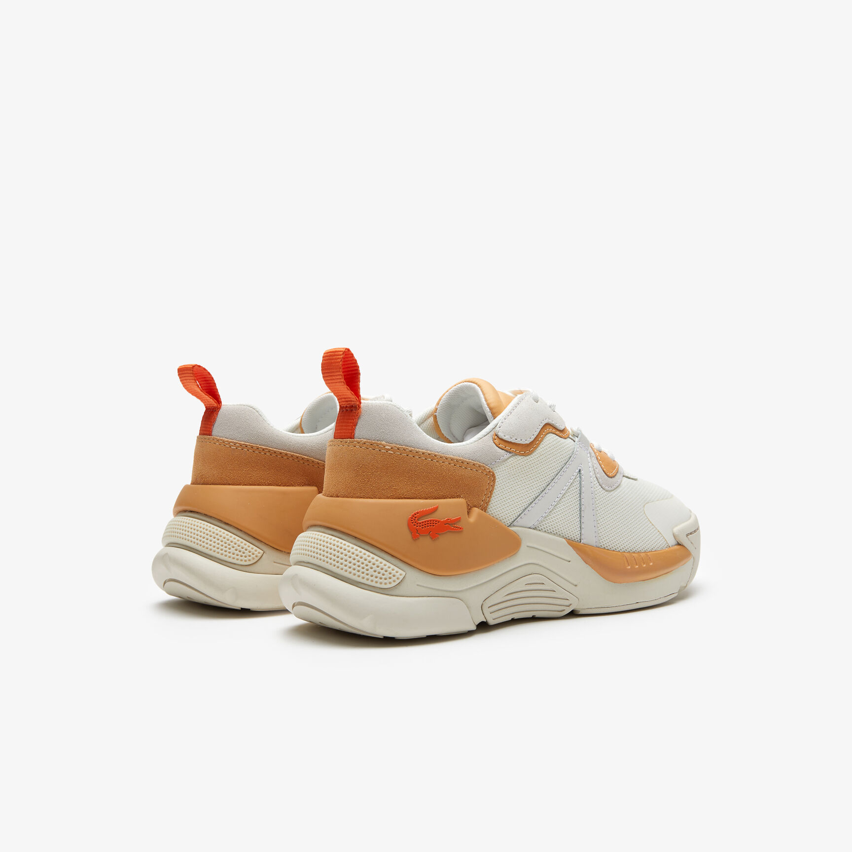 سنيكرز لاكوست LW2 اكسترا جلد بتفاصيل ملونة للنساء سنيكرز لاكوست LW2 اكسترا جلد بتفاصيل ملونة للنساء