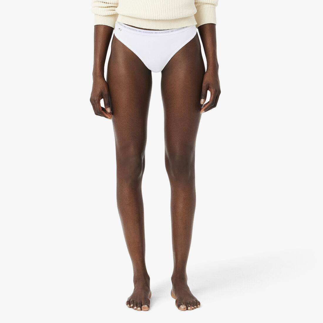 طقم ثونغ قطن مطاطي بتصميم رفيع ، 3 قطع طقم ثونغ قطن مطاطي بتصميم رفيع ، 3 قطع