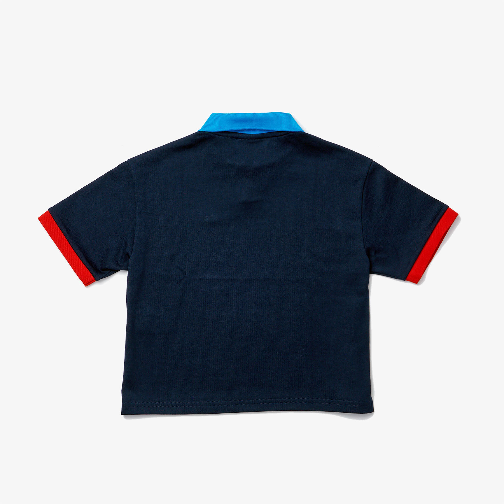 قميص بولو قطني للبنات بتفاصيل من الكتل اللونية