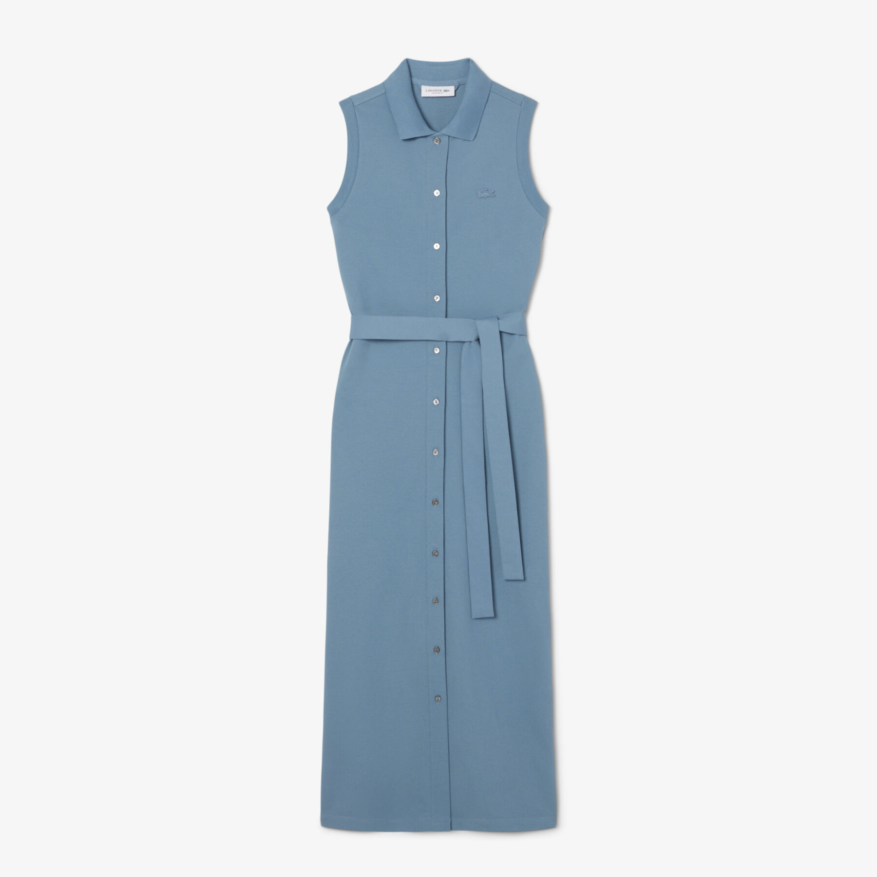 lacoste long stretch mini pique polo dress