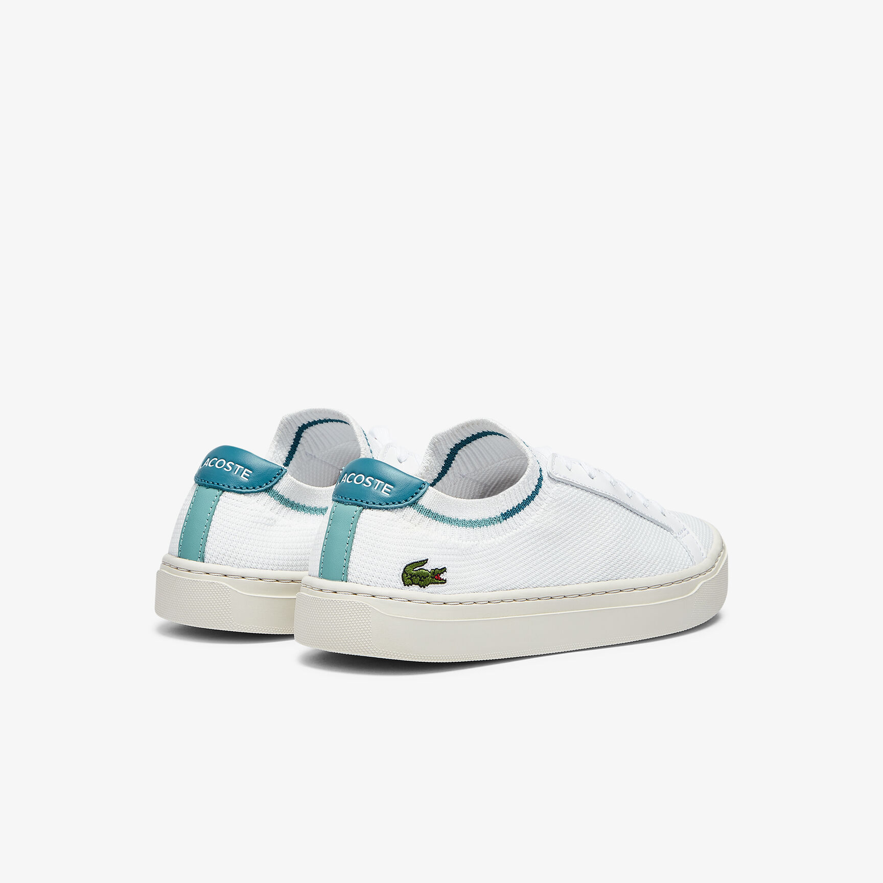 سنيكرز لا بيكيه قماش بشريط بلون مغاير على الكعب للنساء