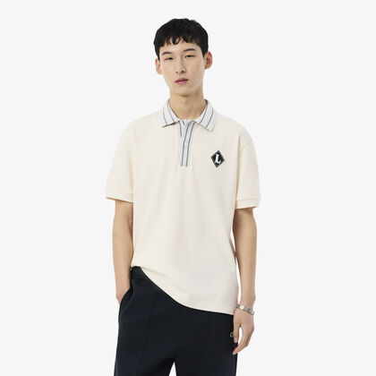 French Made Classic Fit Badge Polo Shirt