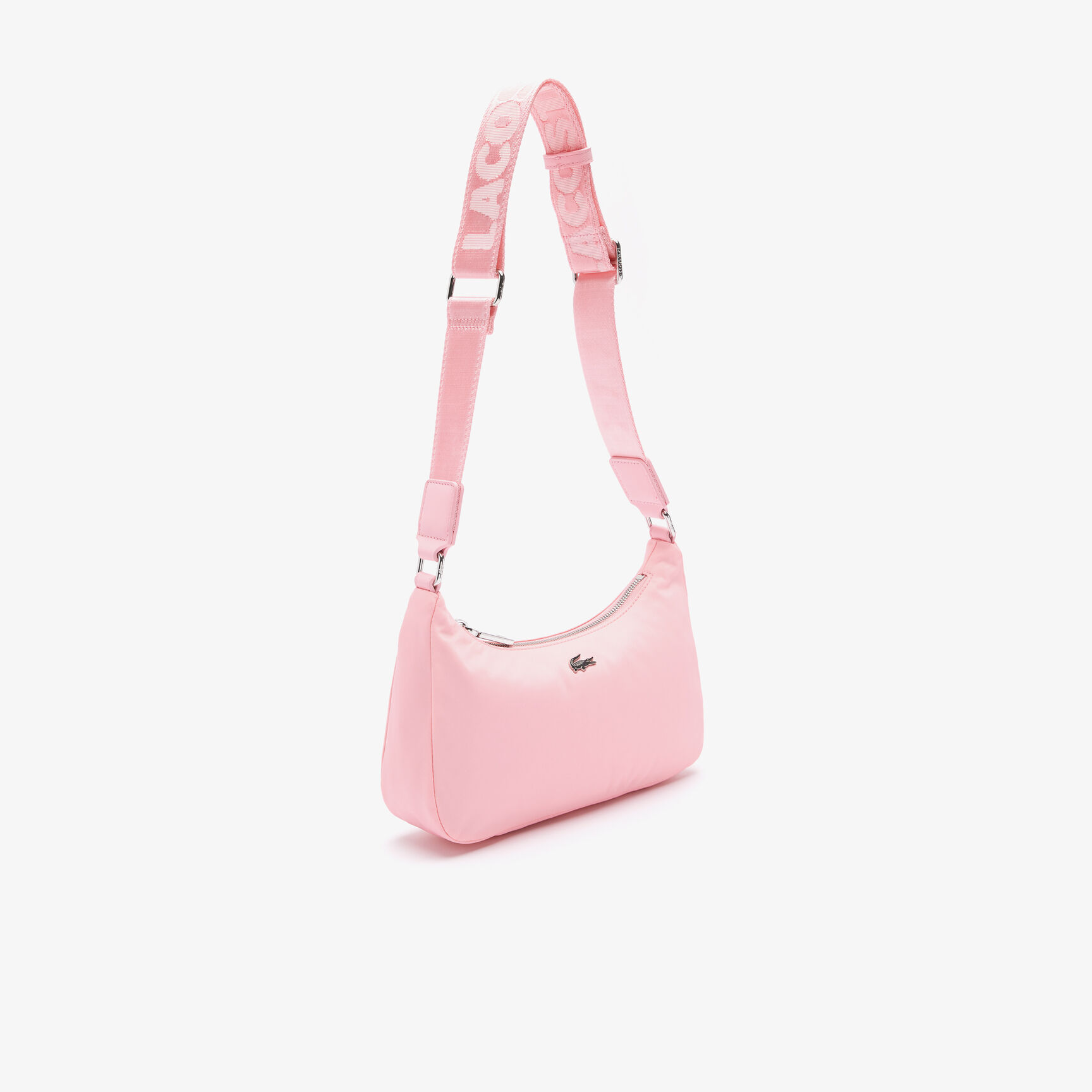 Unisex Metal Crocodile Branded Strap Nylon Shoulder Bag Unisex Metal Crocodile Branded Strap Nylon Shoulder Bag