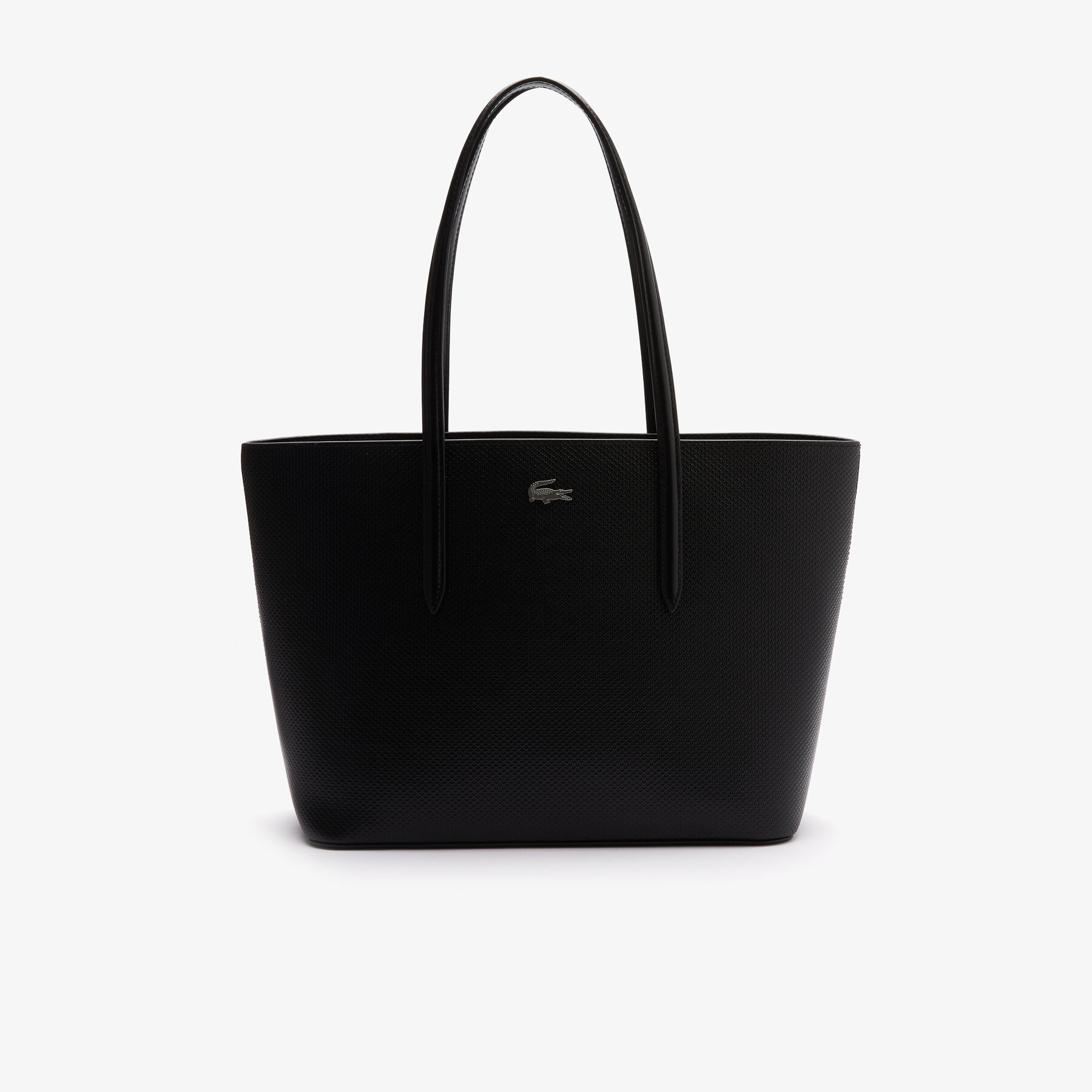 Women’s Chantaco Piqué Leather Tote Bag lacoste women s chantaco piqu leather tote bag