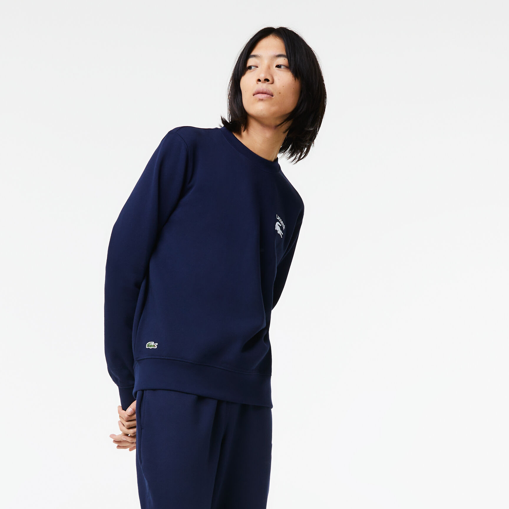 Men's Lacoste Inscription Crew Neck Sweatshirt Men's Lacoste Inscription Crew Neck Sweatshirt