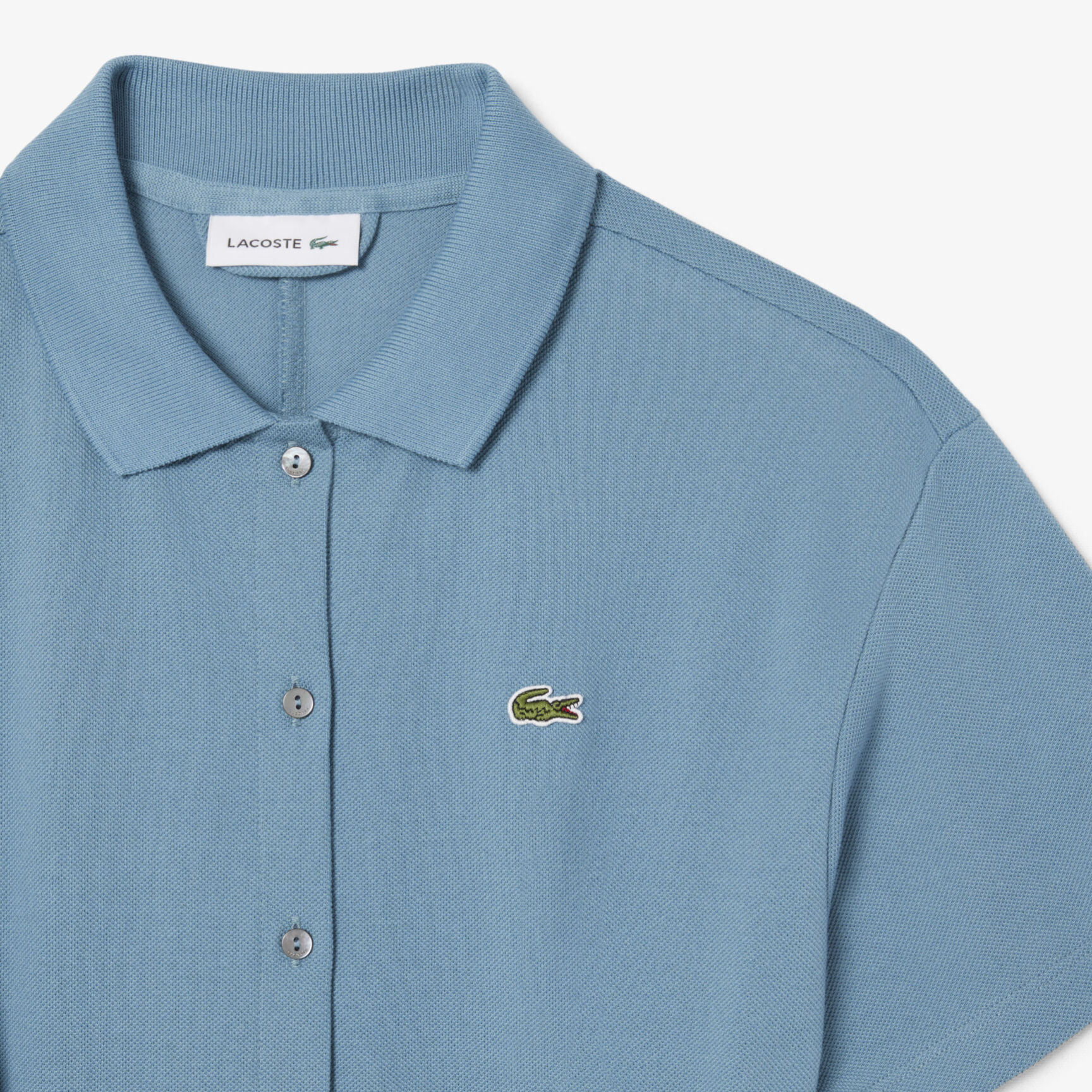 Flared Petit Pique Polo Dress