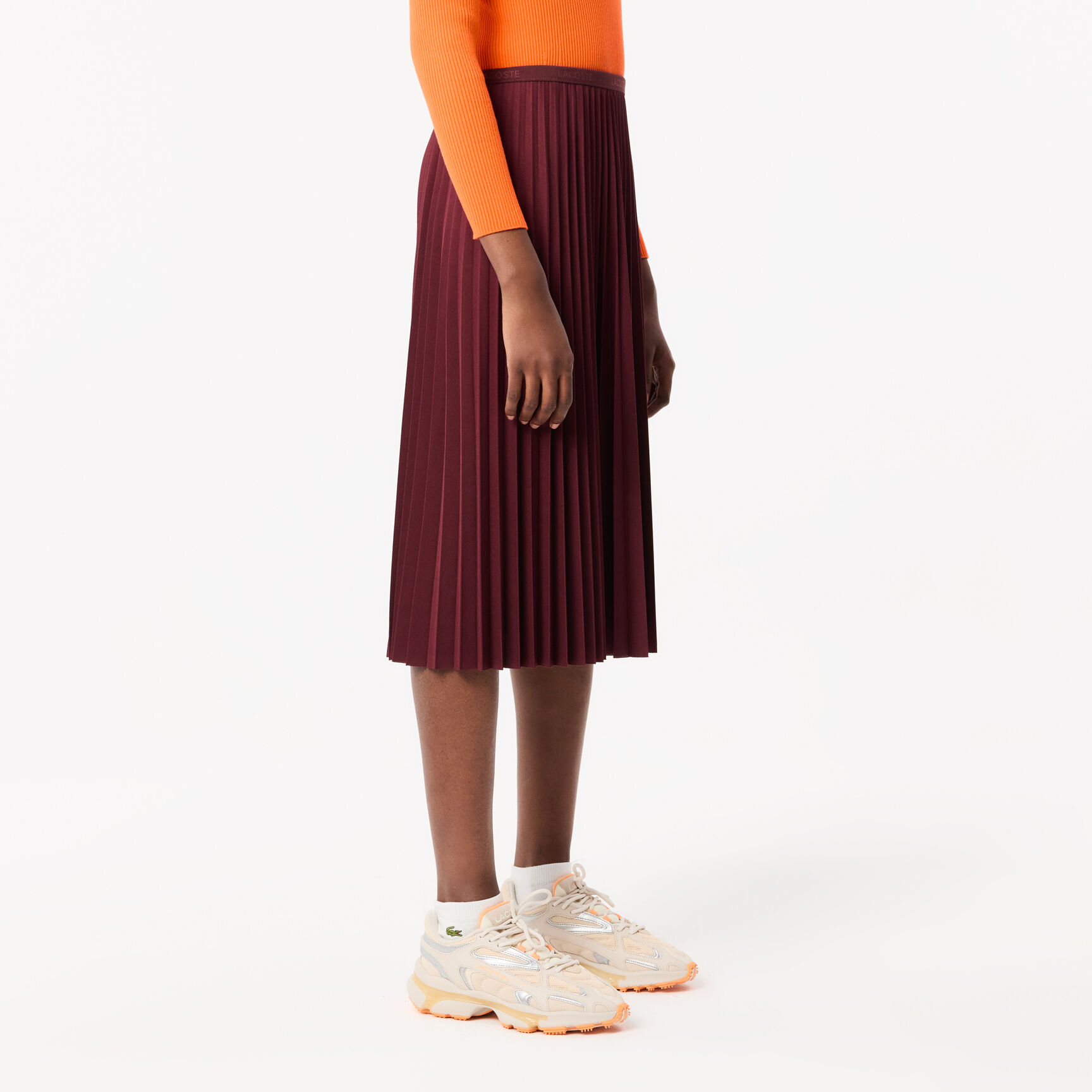 Women's Elasticised Waist Flowing Pleated Skirt